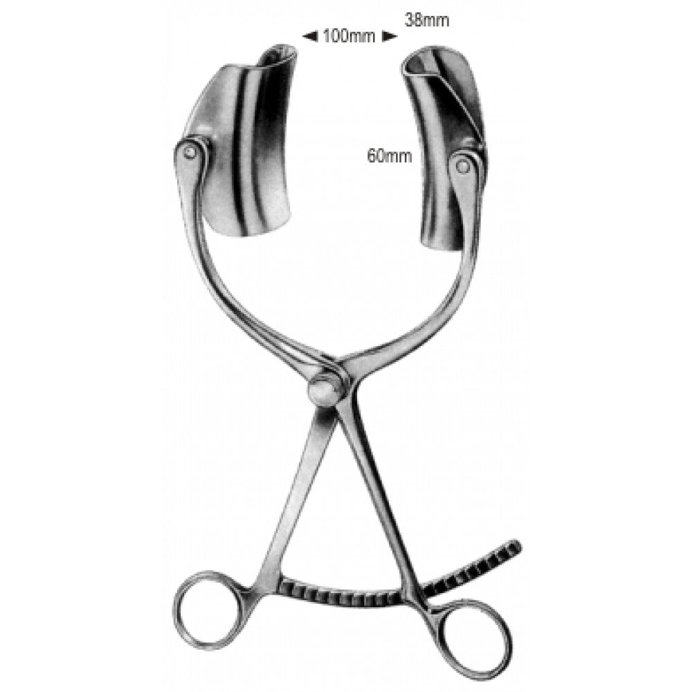 Collin/Pozzi Abdominal Retractor 38x60x100mm, - Surgix Instruments