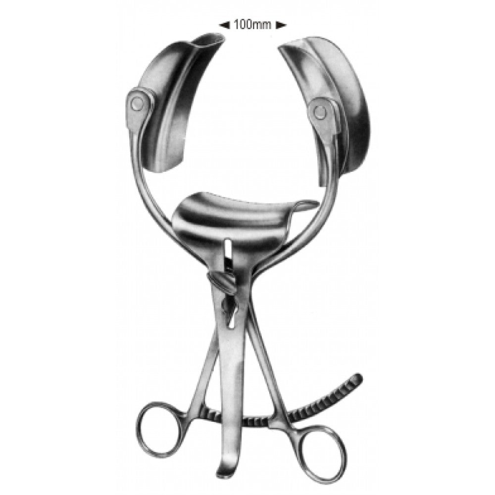 Collin Retractor with central blade 50x75mm - Surgix Instruments