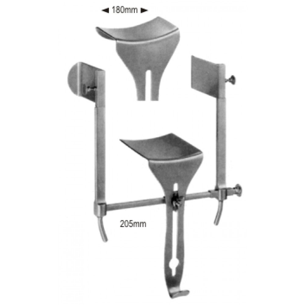 Goligher Retractor compl. with 2+4 blades - Surgix Instruments