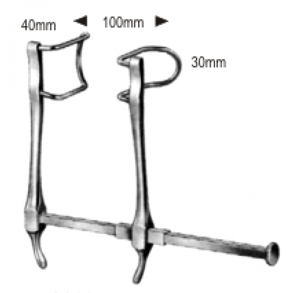 Gosset Self Retaining Retractor 40x30x100mm - Surgix Instruments