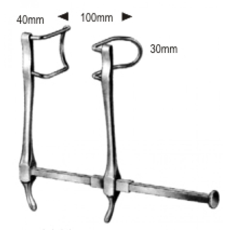 Gosset Self Retaining Retractor 40x30x100mm - Surgix Instruments