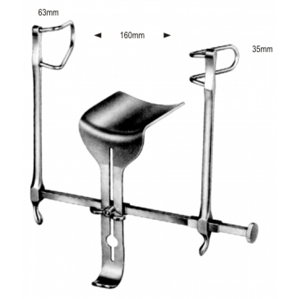 Gosset Abdominal Retractor complete, 16cm - Surgix Instruments
