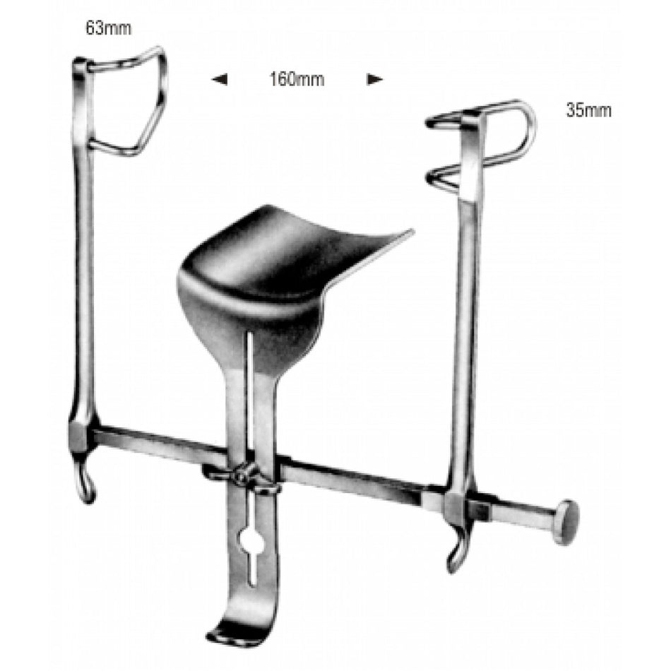 Gosset Abdominal Retractor complete, 16cm - Surgix Instruments