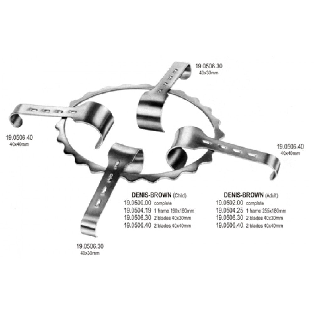 Frame only for Denis Browne Retractor 190x160mm - Surgix Instruments