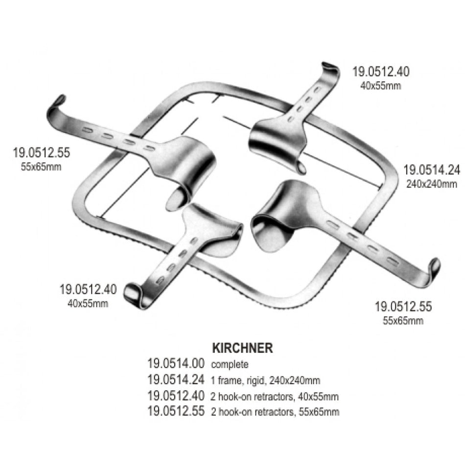 Kirschner Retractor Square complete 240x240mm - Surgix Instruments