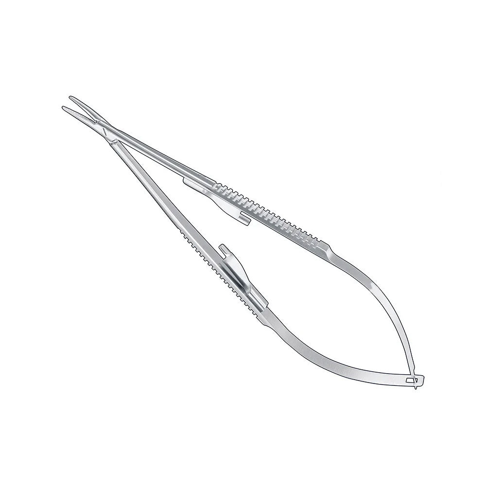 CASTROVIEJO, needle holder, 14cm, Curved., w.r – Needle Holders Standard | Surgix Instruments