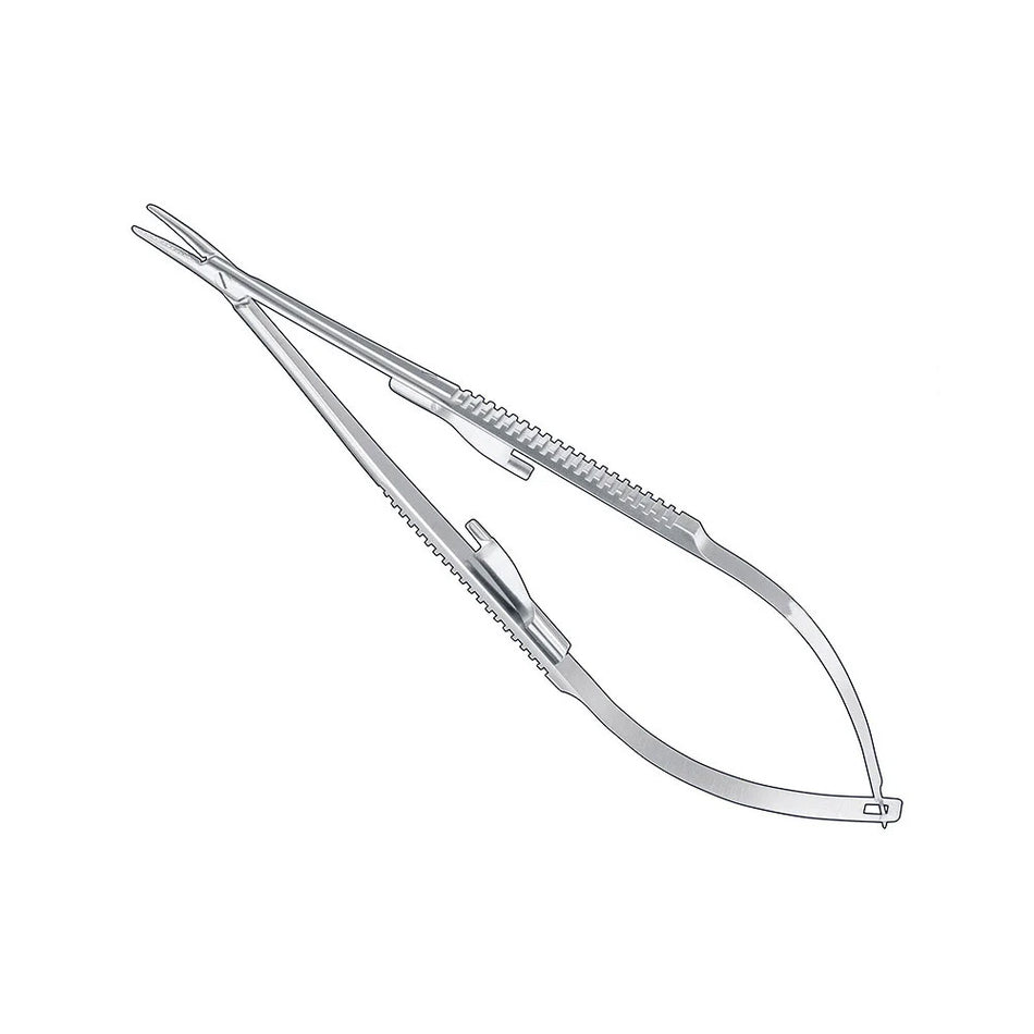 CASTROVIEJO, needle holder, 14cm, Curved., w.r – Needle Holders Standard | Surgix Instruments