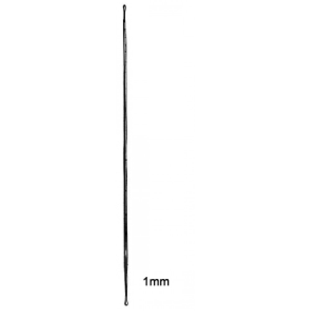 Probe Buttoned Double-Ended 1mm, 25cm - Surgix Instruments Medical Stainless Steel Surgical Tool