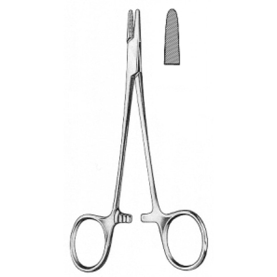 Brown Needle Holder 18cm - Surgix Instruments Stainless Steel Needle Holder