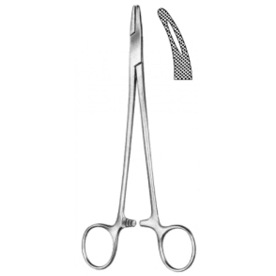 Mayo Hegar Needle Holder Curved 26cm - Surgix Instruments Stainless Steel Needle Holder