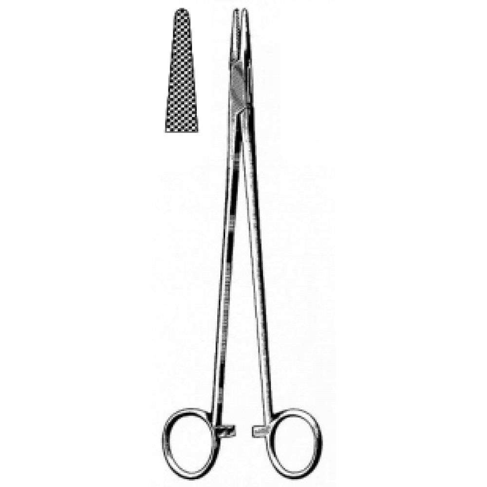 Hegar Needle Holder Serrated 24cm - Surgix Instruments Stainless Steel Needle Holder