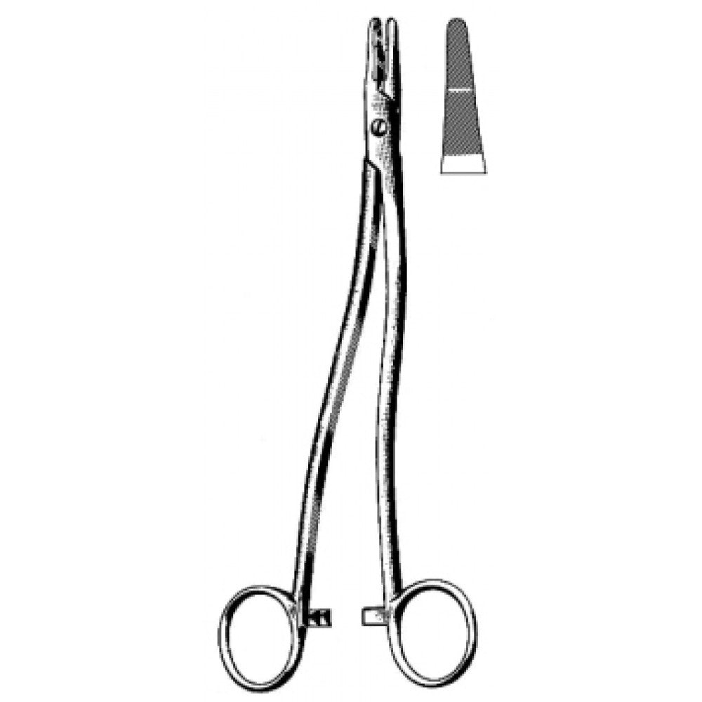 Bozemann Needle Holder S/J 24cm - Surgix Instruments Stainless Steel Needle Holder