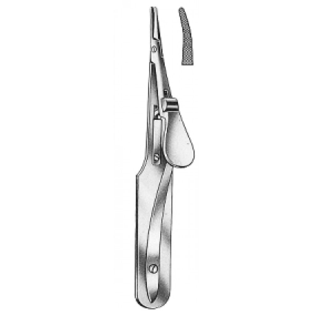 Arruga Micro Needle Holder Curved 14cm - Surgix Instruments Stainless Steel Needle Holder