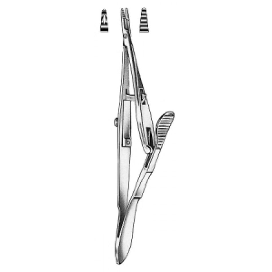 Castroviejo Kalt Needle Holder 13.5cm - Surgix Instruments Stainless Steel Needle Holder