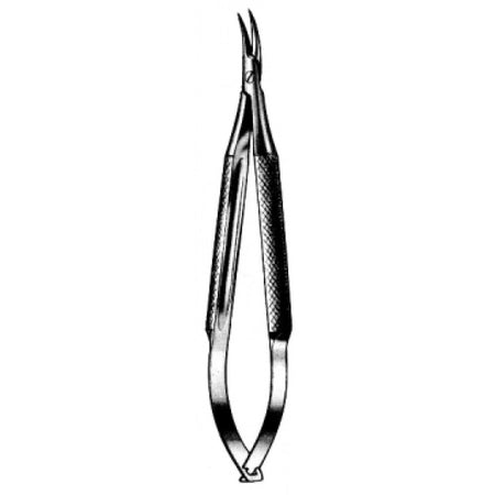 Barraquer Needle Holder with o catch Curved 10cm - Surgix Instruments Stainless Steel Needle Holder