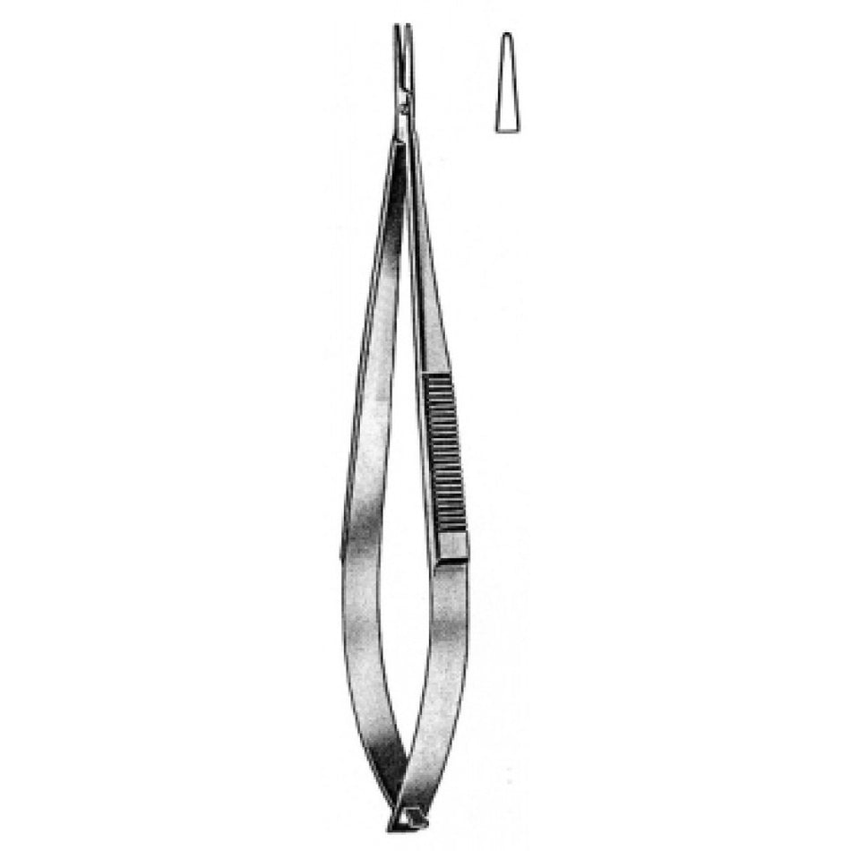 Castroviejo Needle Holder Straight with o catch 17cm - Surgix Instruments Stainless Steel Needle Holder