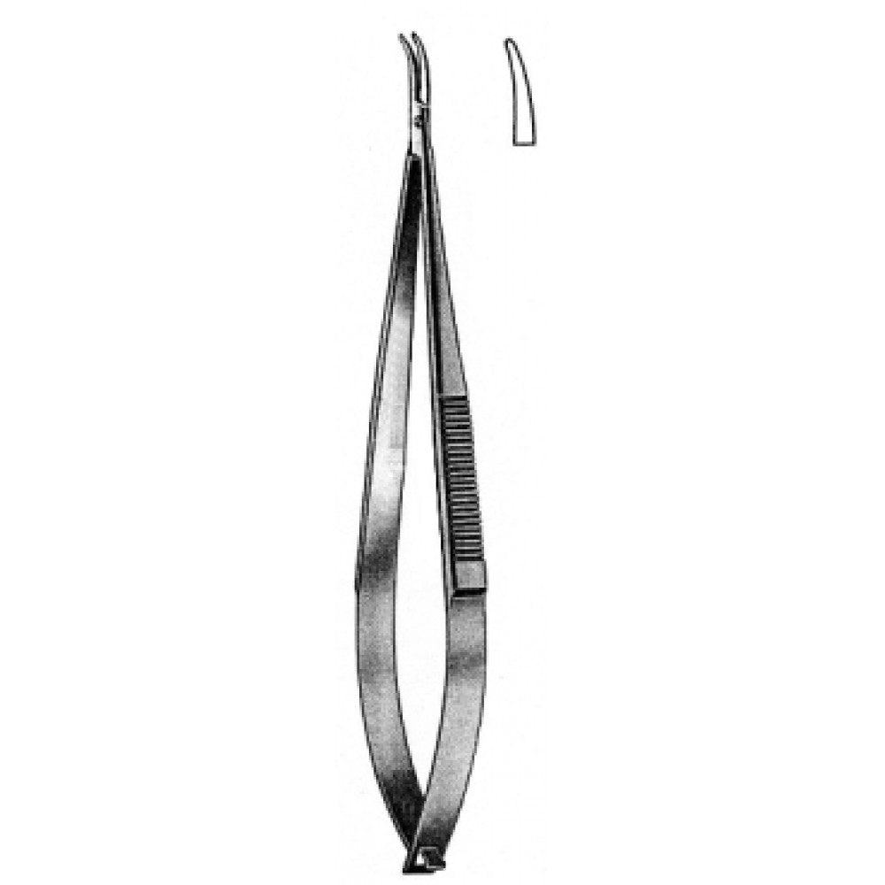 Castroviejo Needle Holder Curved with o catch 14cm - Surgix Instruments Stainless Steel Needle Holder