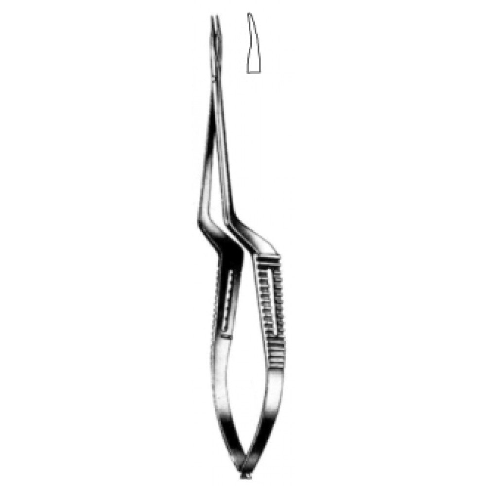 Micro Needle Holder Curved smooth bent shaft 16cm - Surgix Instruments Stainless Steel Needle Holder