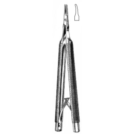 Castroviejo Barraquer Needle Holder Curved 12cm - Surgix Instruments Stainless Steel Needle Holder