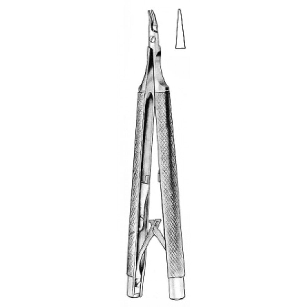 Castroviejo Needle Holder Round with c Straight 13cm - Surgix Instruments Stainless Steel Needle Holder
