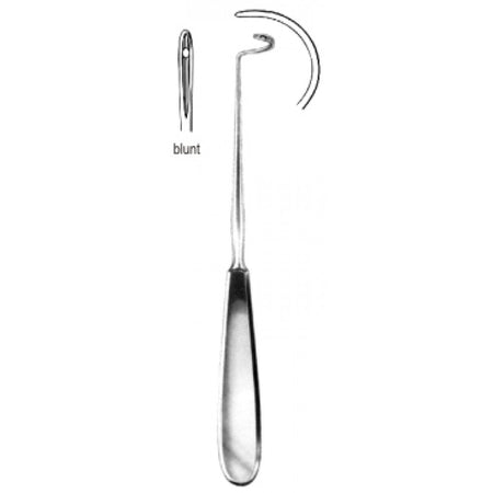 Deschamps Ligature Needle blunt left 21cm - Surgix Instruments Stainless Steel Needle Holder