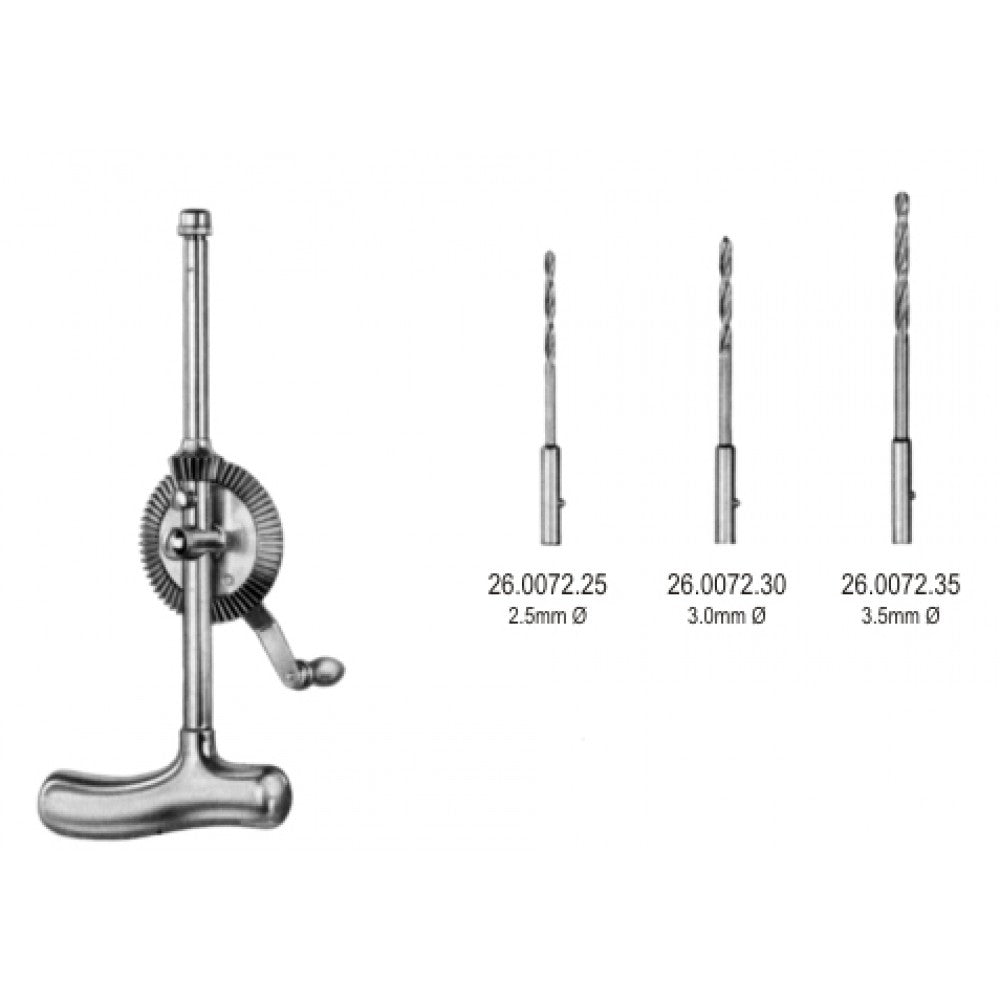 Stille Sherman Hand Drill w/drill 24cm compl – Surgix Instruments