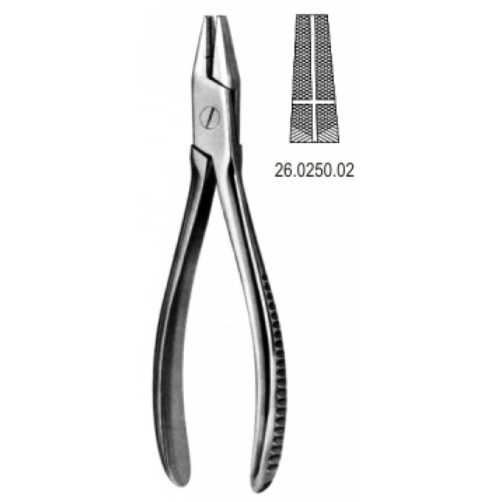 Flat Nose Plier serr grooved jaws S/J 17cm – Surgix Instruments
