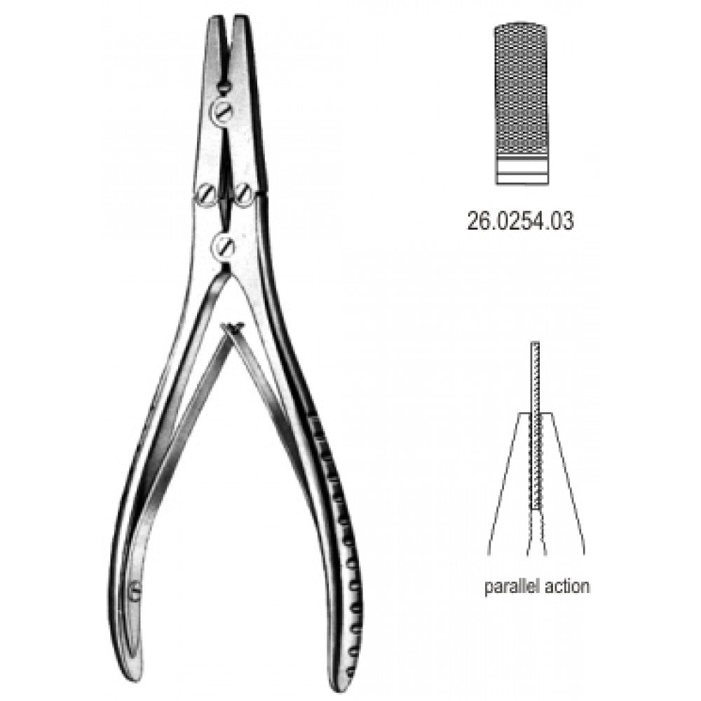 Wire Twisting Plier dbl.action broad 18cm – Surgix Instruments