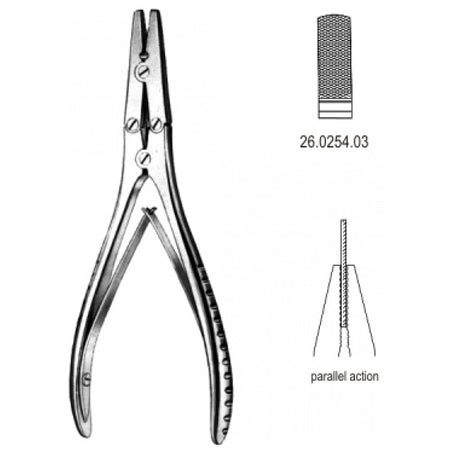 Wire Twisting Plier dbl.action broad 18cm – Surgix Instruments