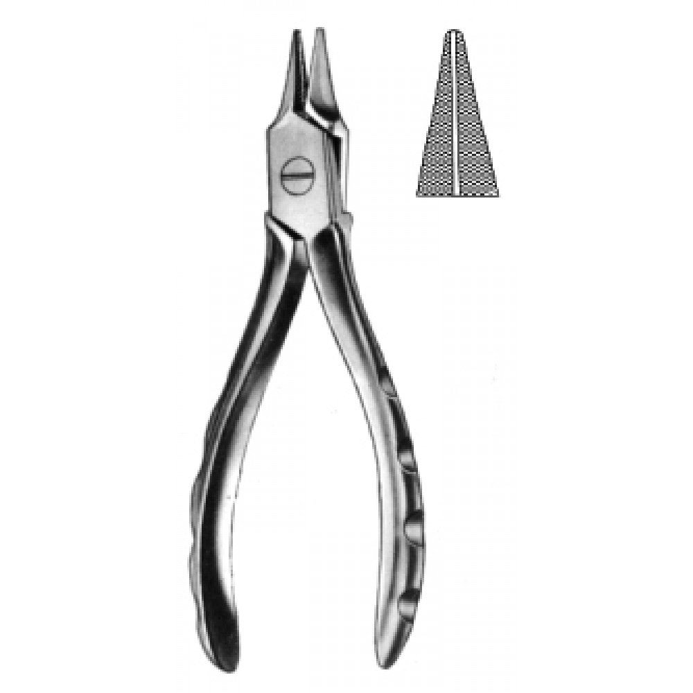 Hackstock Nose Plier S/J w. groove 16cm – Surgix Instruments