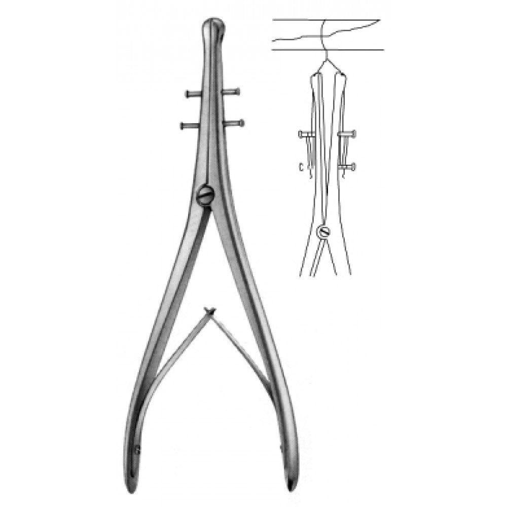 Demel Bone Wire Forceps 28cm – Surgix Instruments