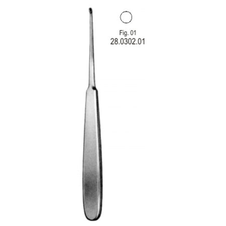 Williger Bone Curette round 17.5cm Fig.1 – Surgix Instruments