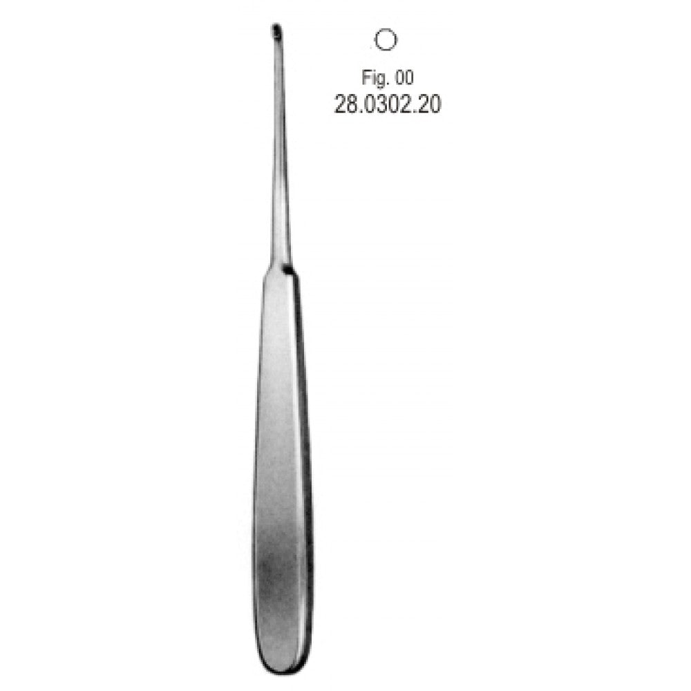 Williger Bone Curette round 17.5cm Fig.00 – Surgix Instruments