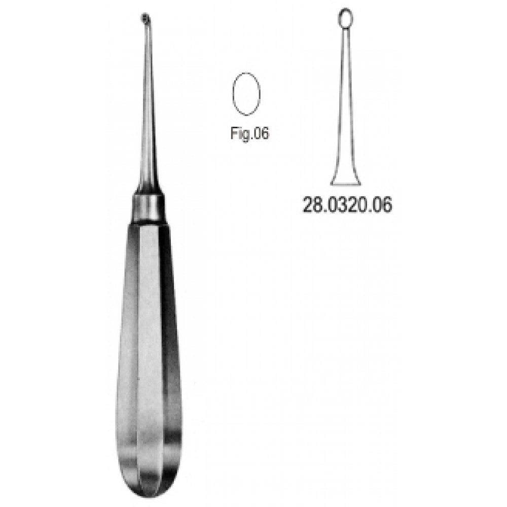 USA Model Bone Curette Straight 16cm Fig.6 – Surgix Instruments