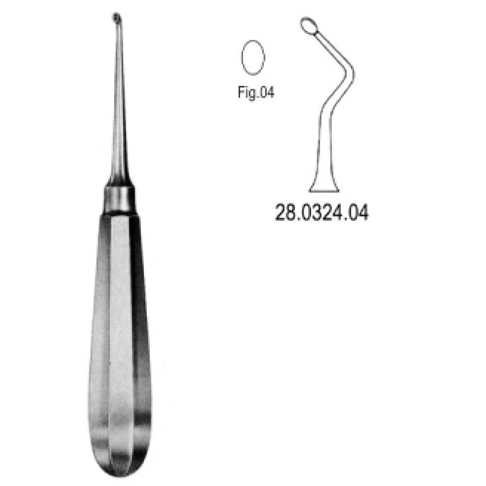 USA Model Bone Curette right 16cm Fig.4 – Surgix Instruments