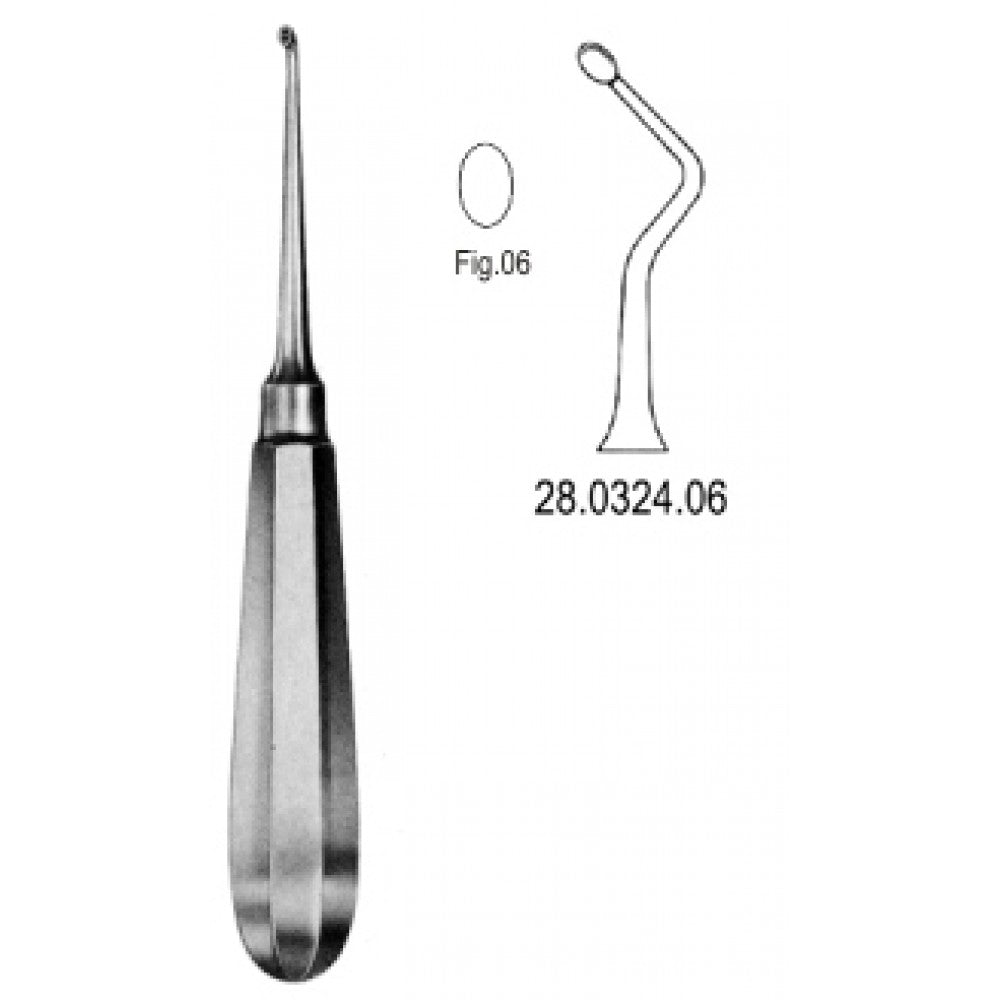 USA Model Bone Curette right 16cm Fig.6 – Surgix Instruments