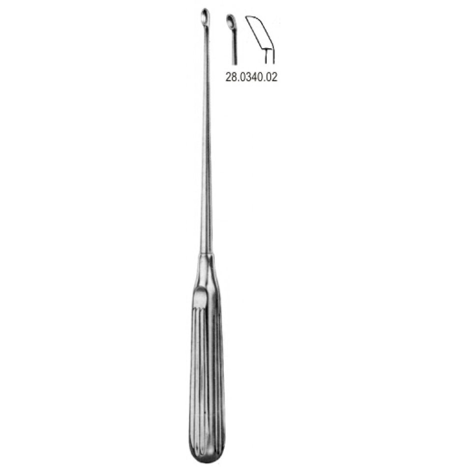 Scoville Bone Curette angled down 4mm, 25cm – Surgix Instruments
