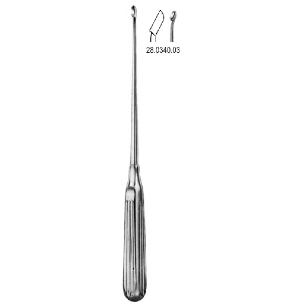 Scoville/ Bushe Bone Curette 4x10mm, 25cm – Surgix Instruments
