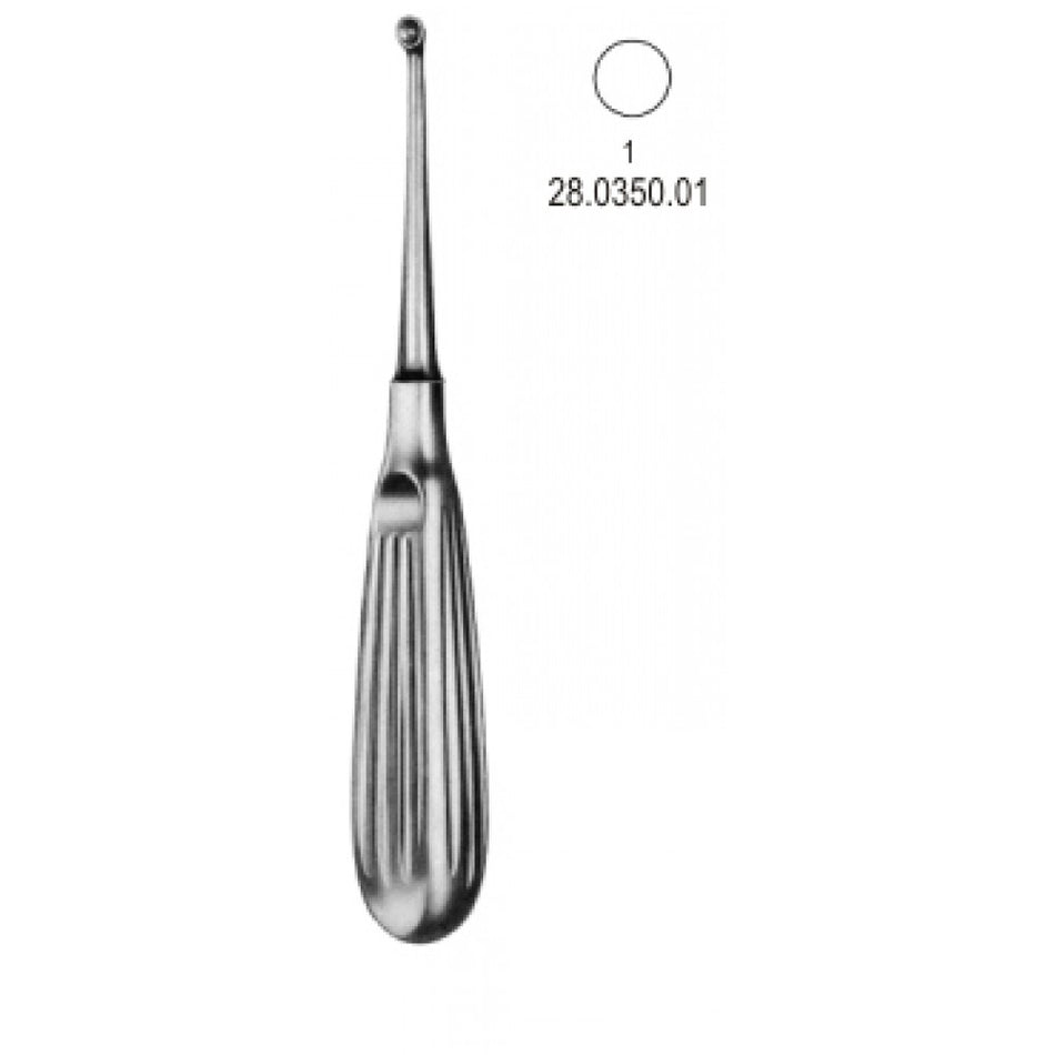 Bruns Bone Curette 17cm, Fig.1 – Surgix Instruments