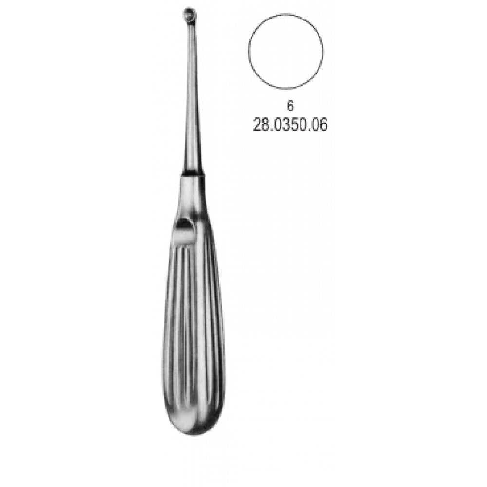 Bruns Bone Curette 17cm, Fig.6 – Surgix Instruments