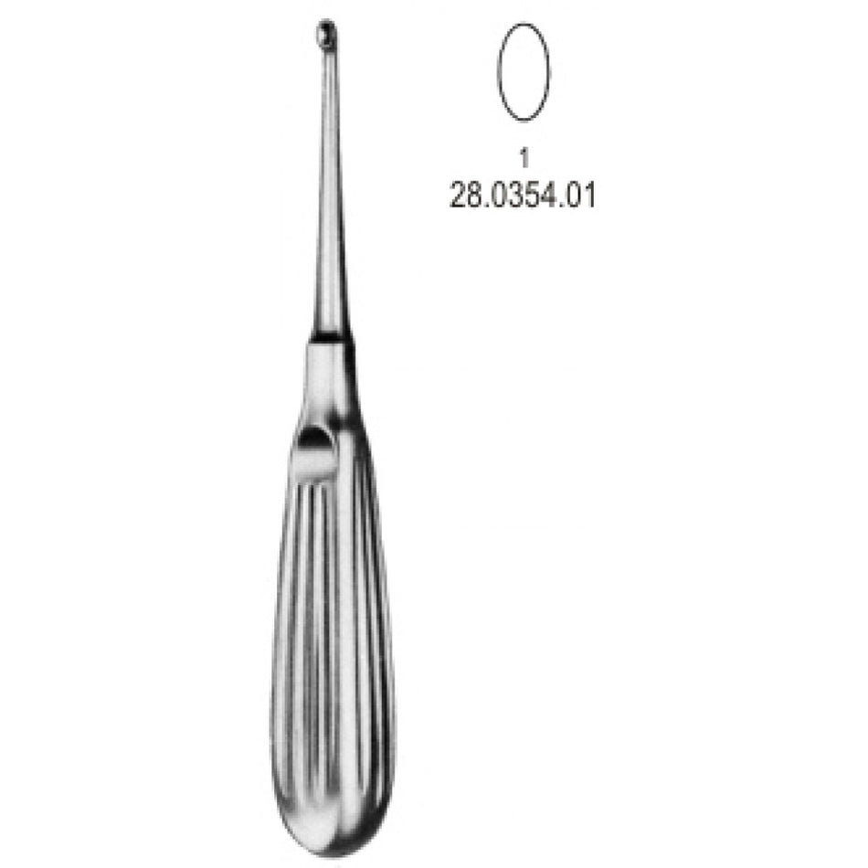 Schede Bone Curette 17cm, Fig.1 – Surgix Instruments