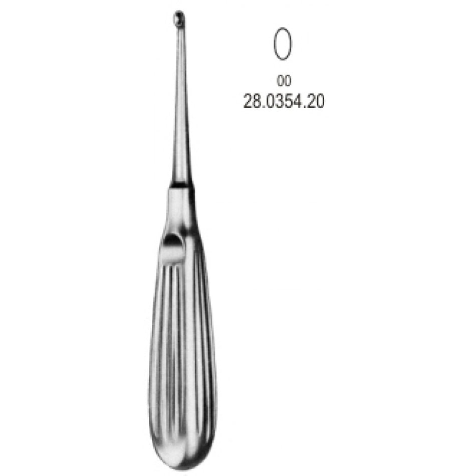 Schede Bone Curette 17cm, Fig.00 – Surgix Instruments