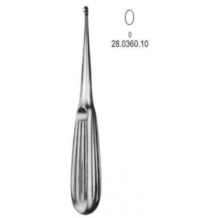Spratt Bone Curette 16.5cm, Fig.0 – Surgix Instruments