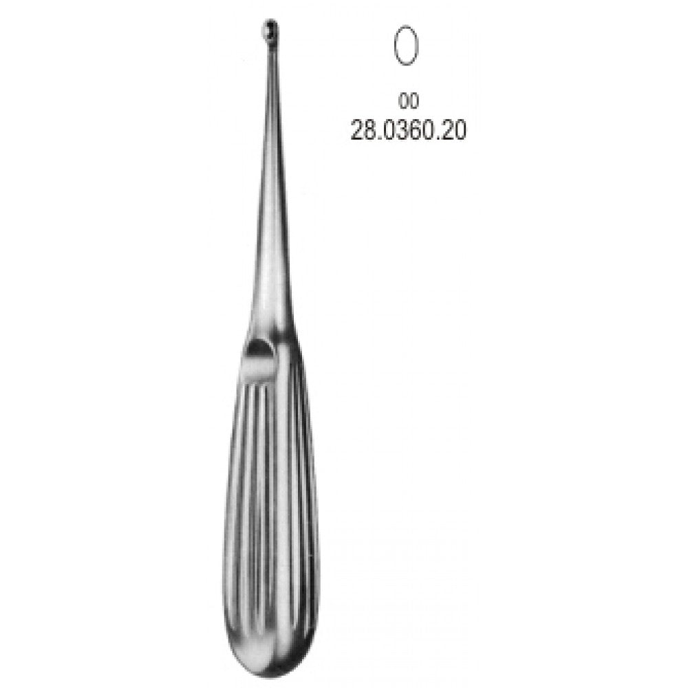 Spratt Bone Curette 16.5cm, Fig.00 – Surgix Instruments