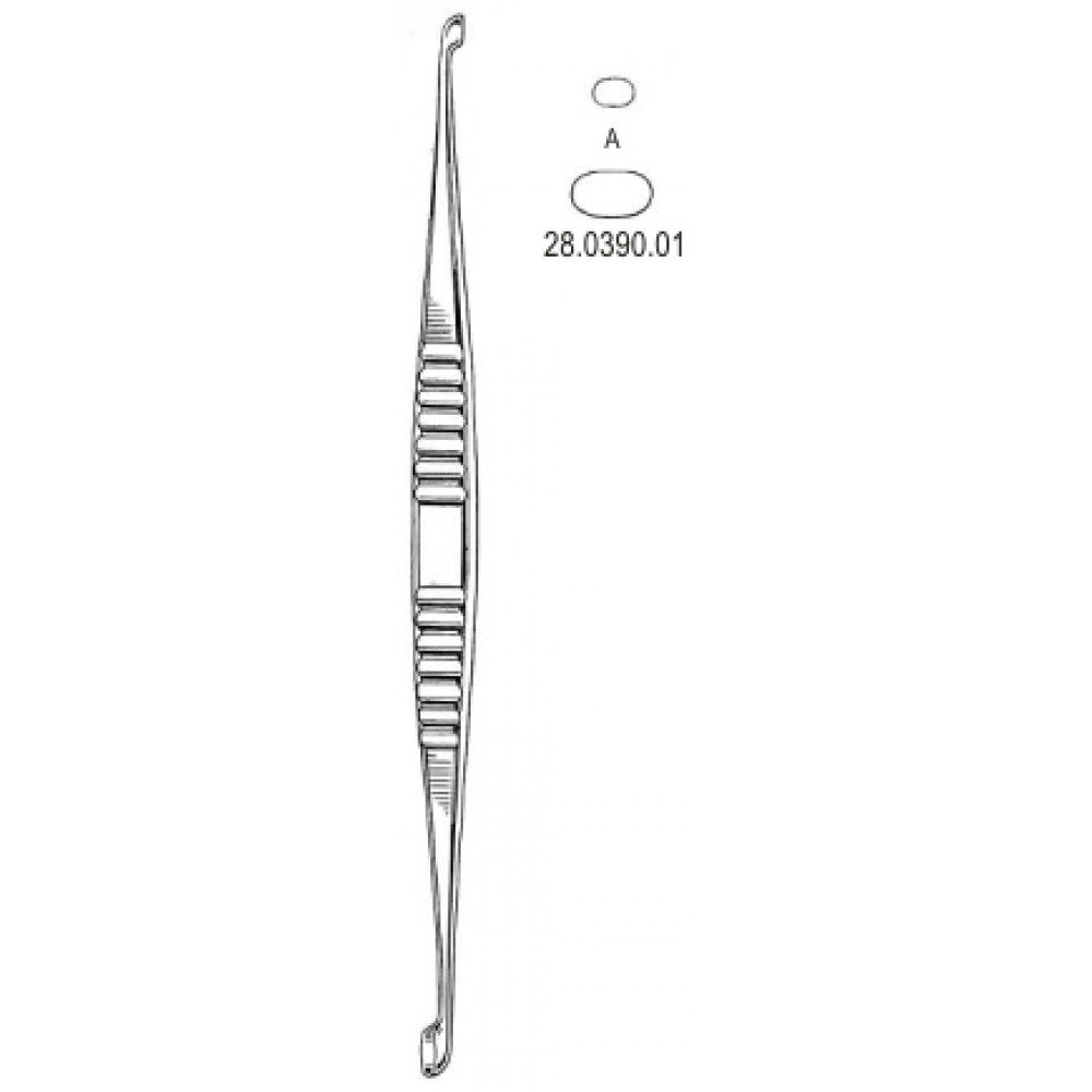 Volkmann Bone Curette D/E Fig.A, 21.5cm – Surgix Instruments