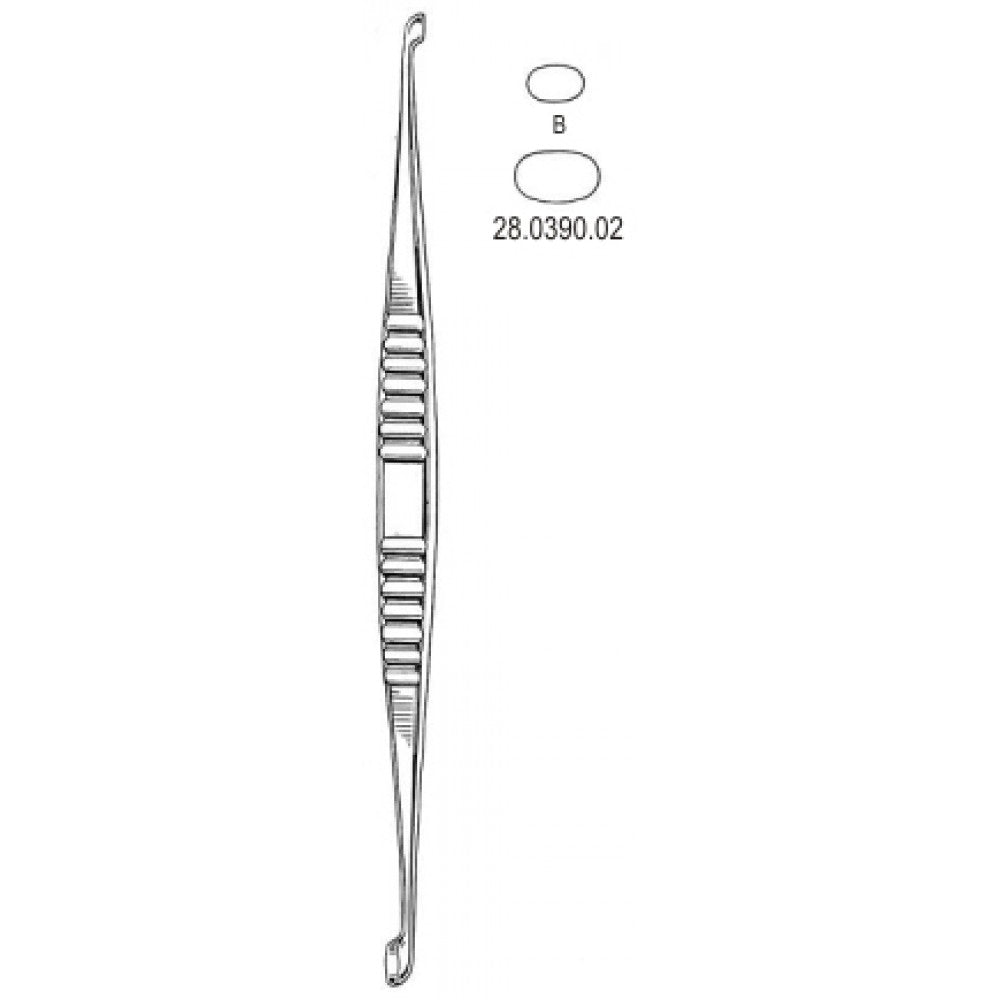 Volkmann Bone Curette D/E Fig.B, 21.5cm – Surgix Instruments