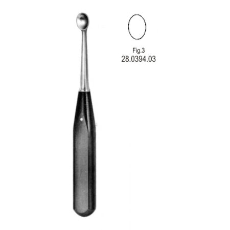 Volkmann Bone Curette Ferrozel 17cm Fig.3 – Surgix Instruments