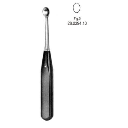 Volkmann Bone Curette Ferrozel 17cm Fig.0 – Surgix Instruments