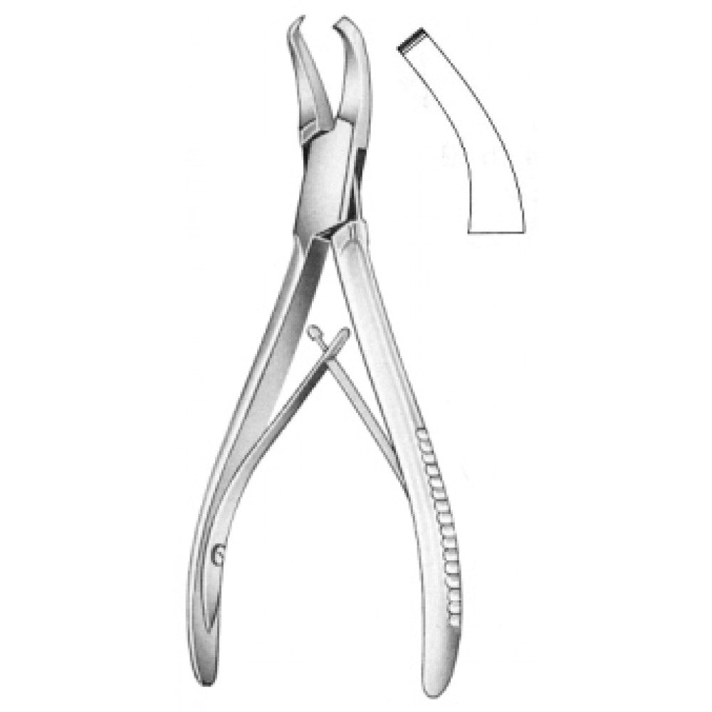 Cleveland curved bone cutting forceps 16 cm Fig 1 – Surgix Instruments