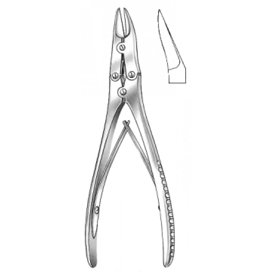 McIndoe angled on flat bone cutting forceps 17.5 cm – Surgix Instruments